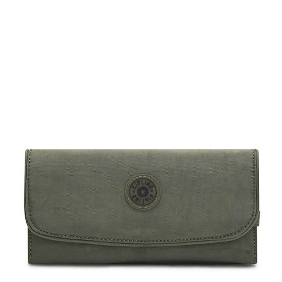 Kipling Money Land Snap Lommebok Grønn | NO 1427QM